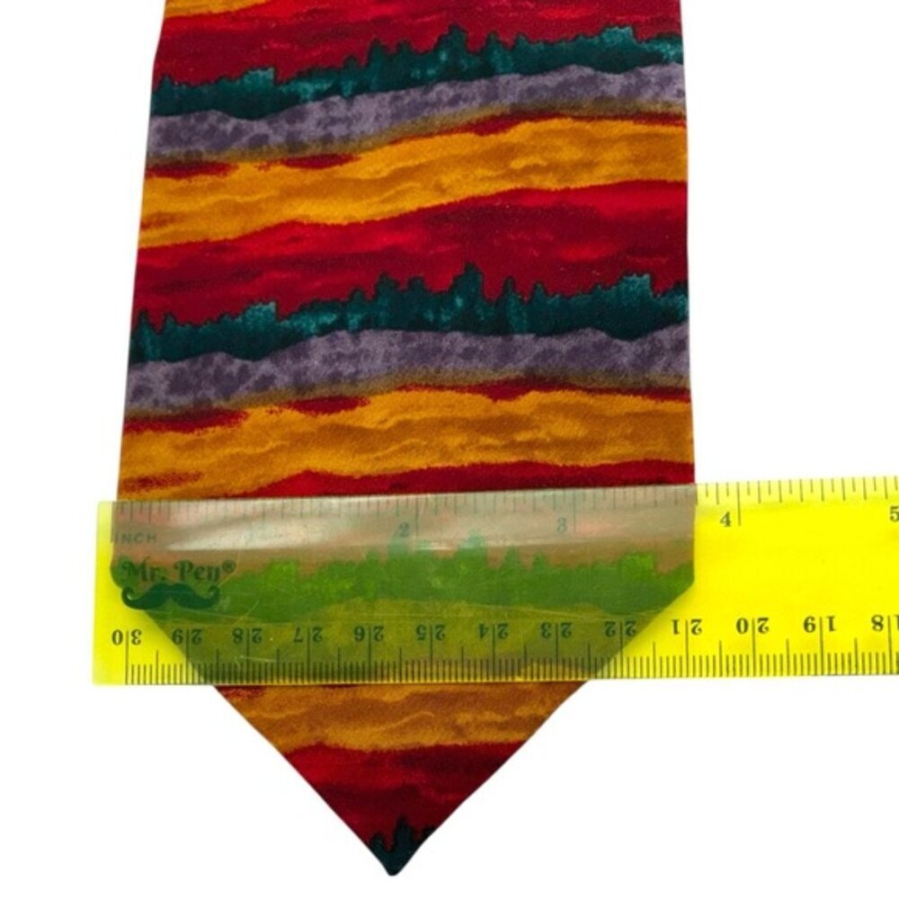 Jerry Garcia Silk Tie Grateful Dead Landscape Series Dawn at Ritz Vintage 1990 - Picture 7 of 11
